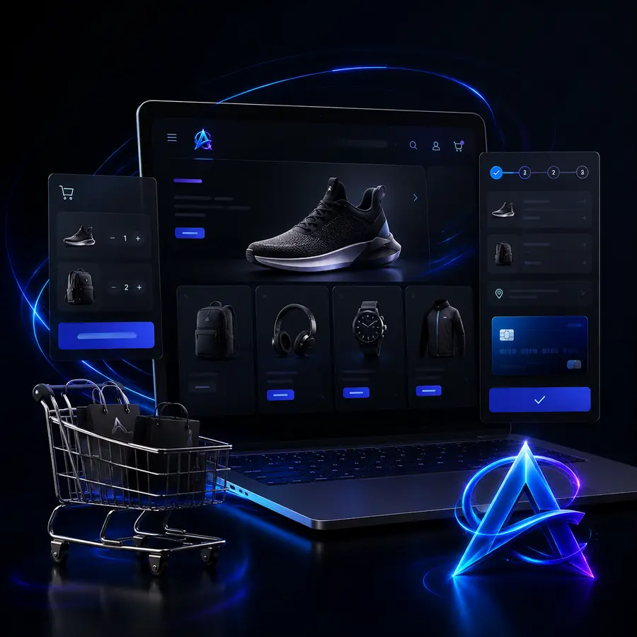 E-Commerce Solutions illustration